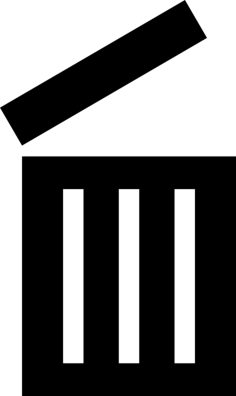 Opened Trash Can Svg Line Art, Free Vectors File